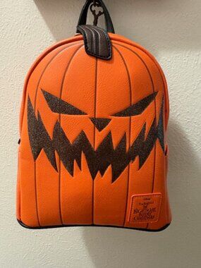 Loungefly Nightmare Before Christmas Jack Skellington Pumpkin King Mini Backpack